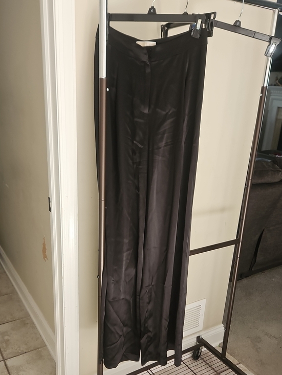MICHAEL Michael Kors Pants - MICHAEL Michael Kors Black Wide-Leg Dress Pants